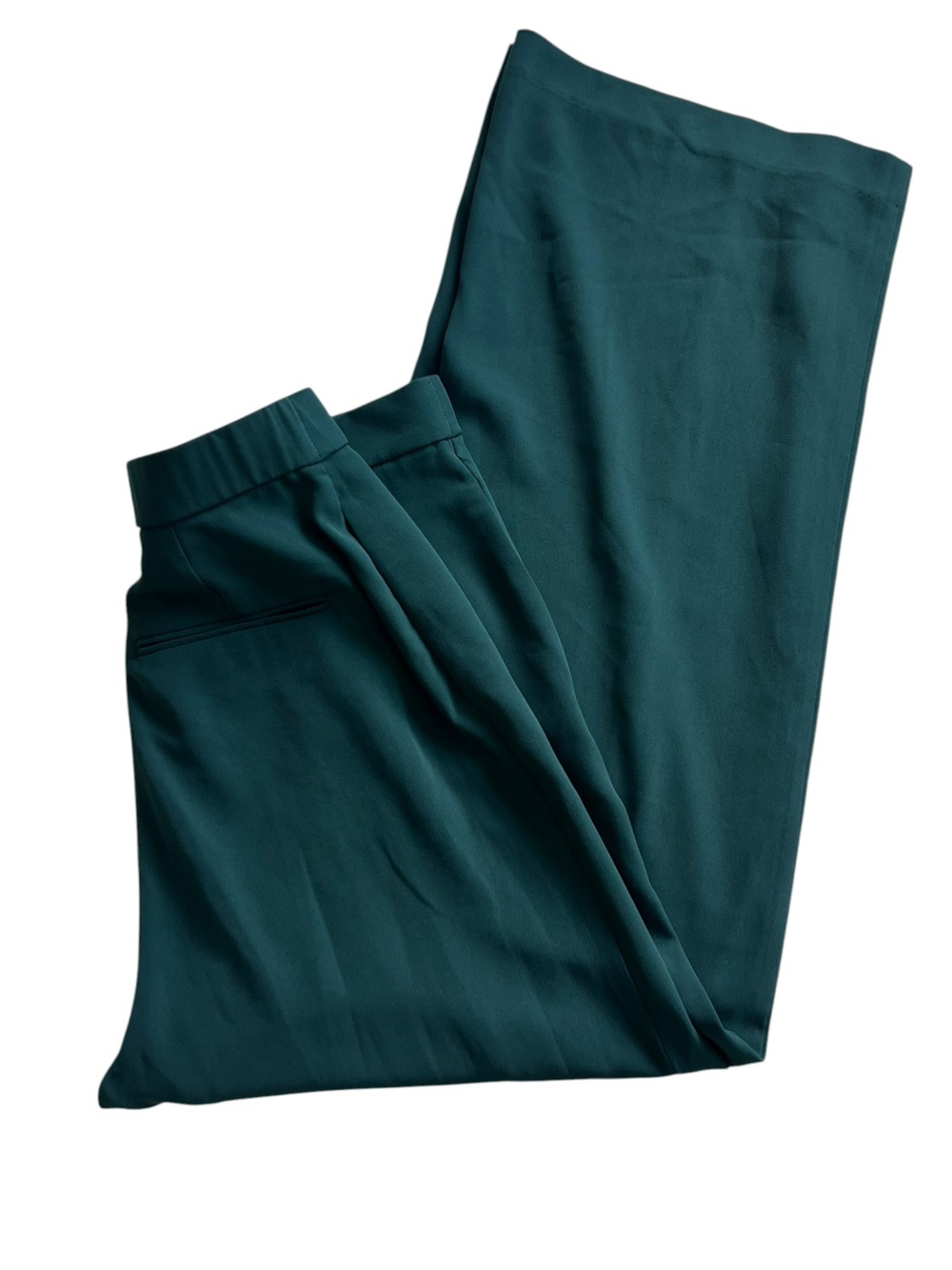 Uniqlo Wide Leg Pant Trouser Dark Green Size 4 - Picture 3 of 8